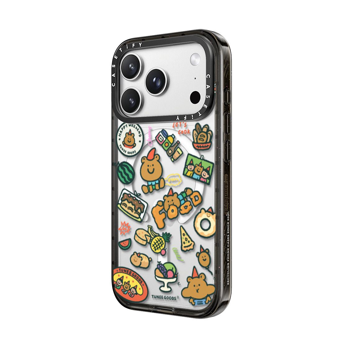 CASETiFY Magsafe Impact Case for iPhone 18 / 17 Series - Food Map On Black