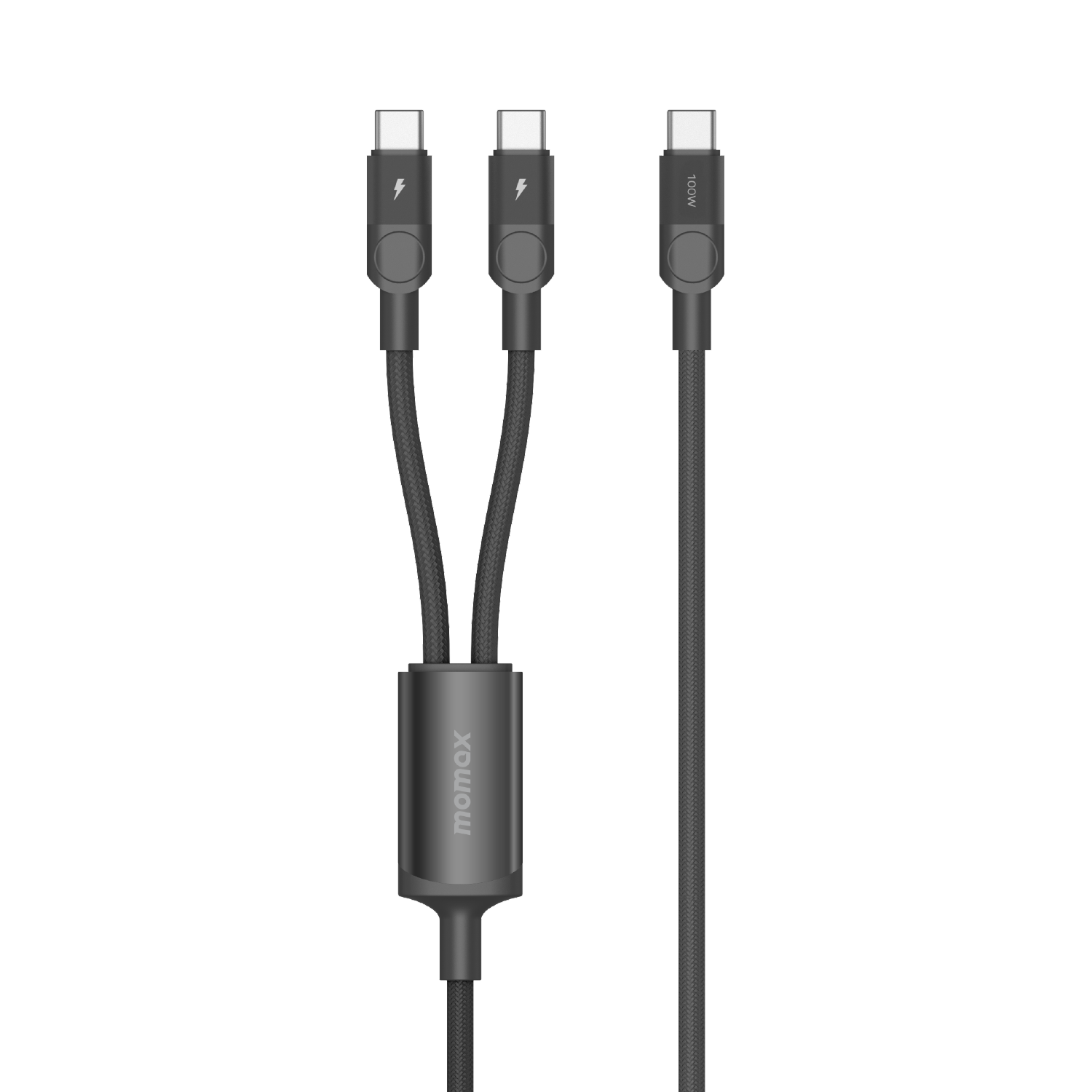 Momax DC56 Mag.Link 100W USB-C to Dual USB-C Magnetic Cable (2m)