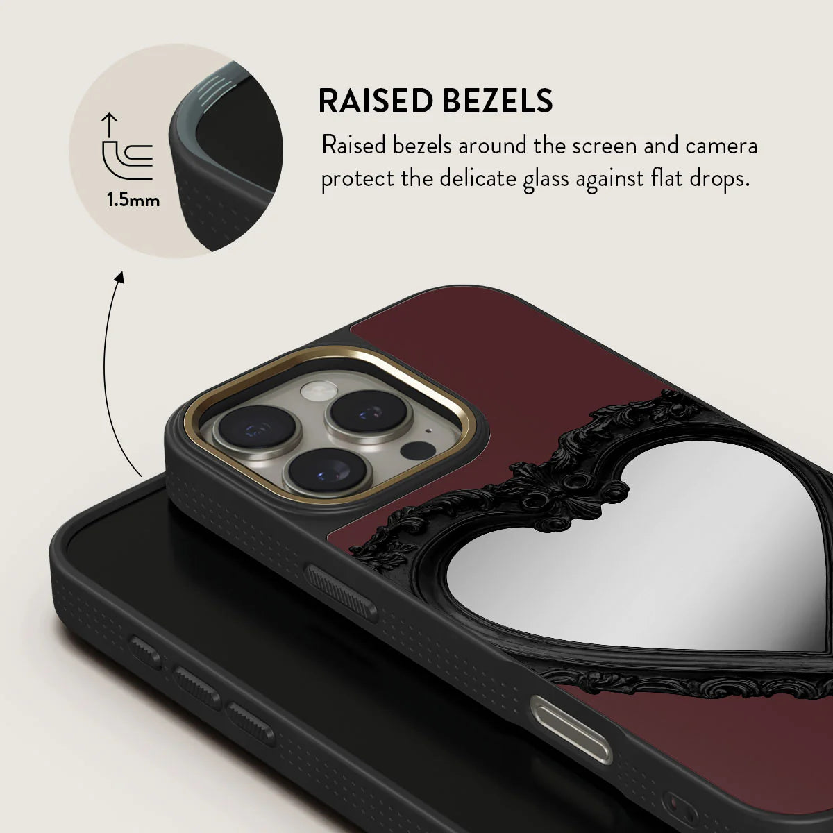 BURGA iPhone 16 Pro / 16 Pro Max Temptation Elite Mirror Gold Tough MagSafe Case