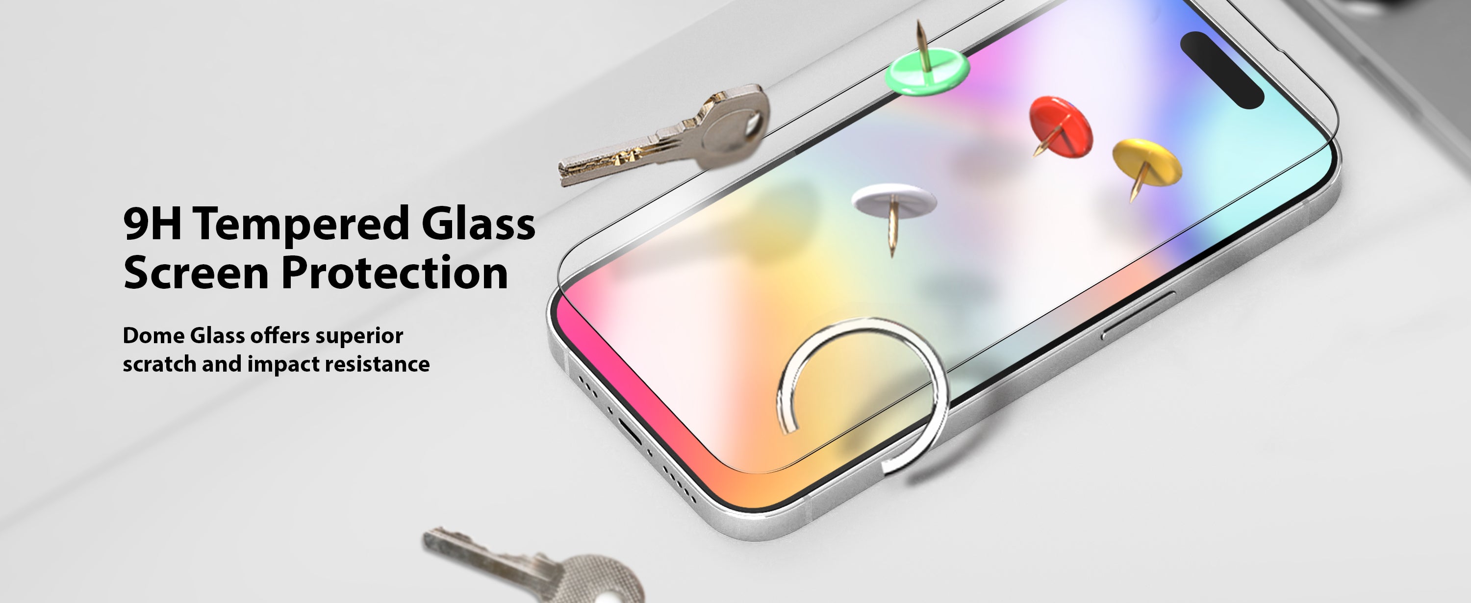 *Pre-Order*Whitestone Dome Glass iPhone 16 Pro Tempered Glass Screen Protector - Liquid Dispersion Tech