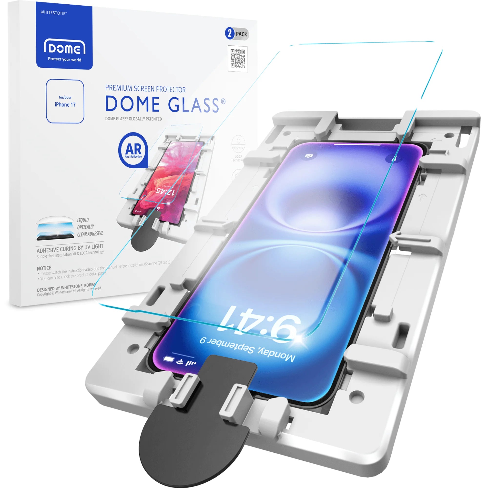 *Pre-Order*Whitestone Dome Glass Screen Protector for iPhone 17