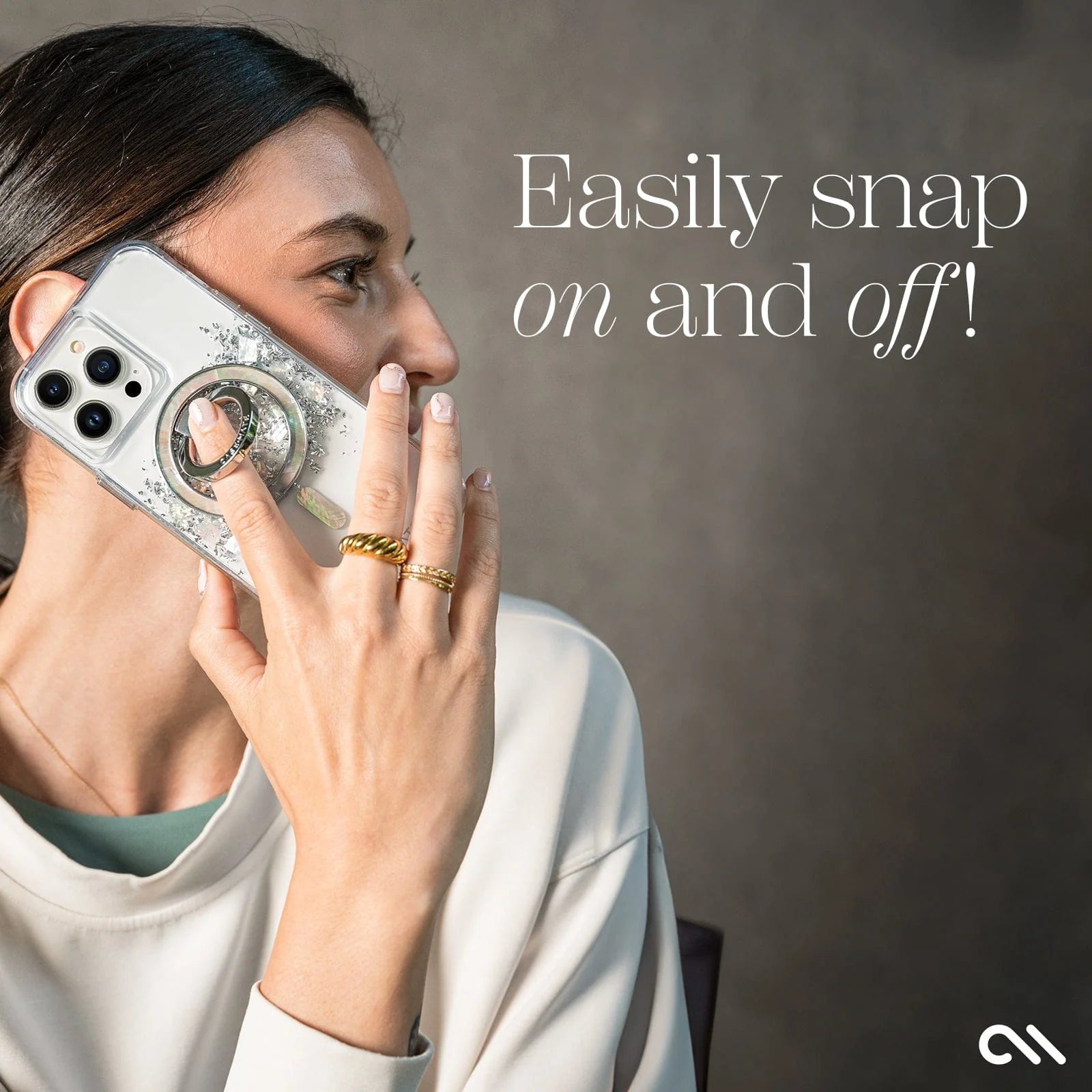 Case-Mate Magnetic Ring Stand with MagSafe - Mother of Pearl