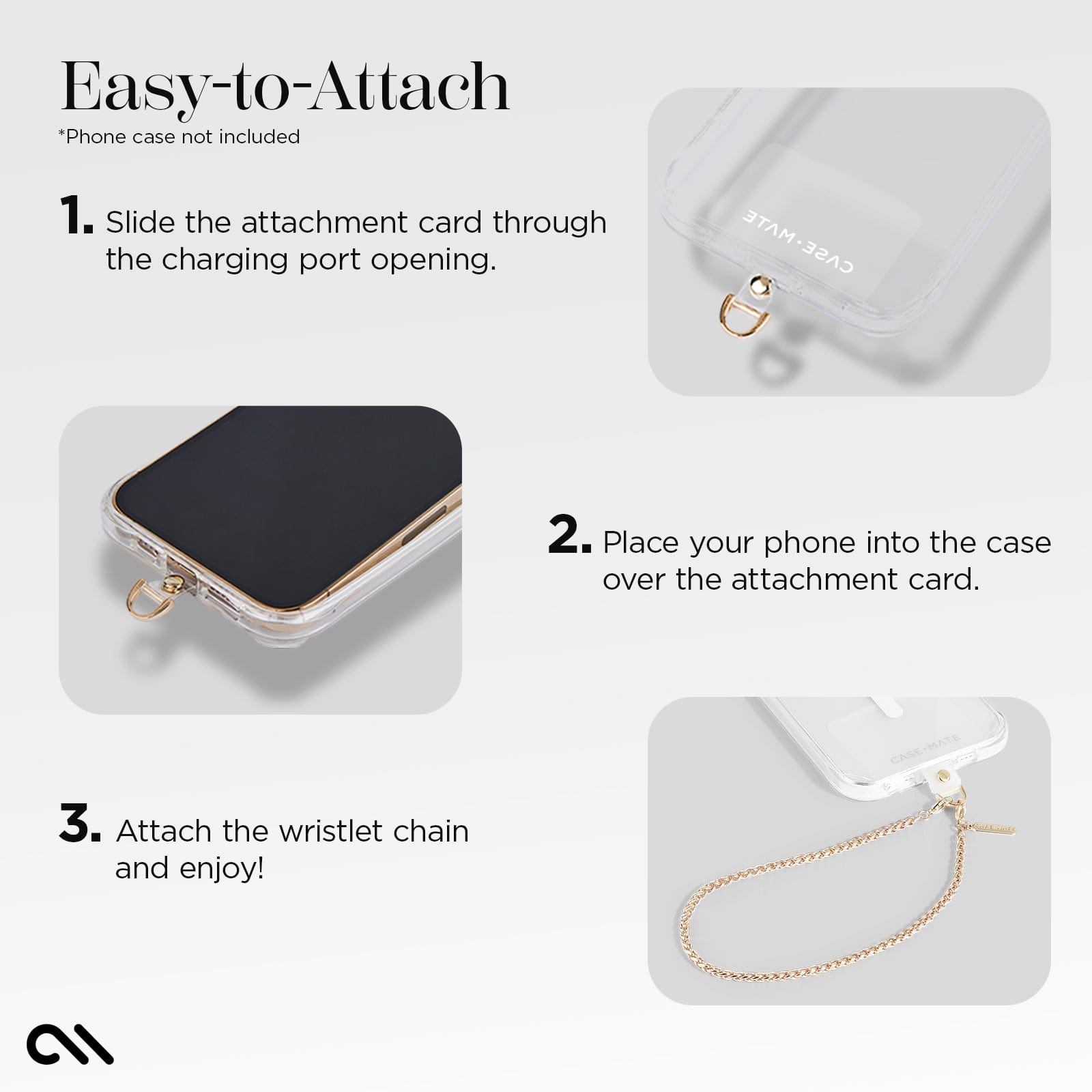 Case-Mate Phone Charm - Eternity Dainty Gold Chain