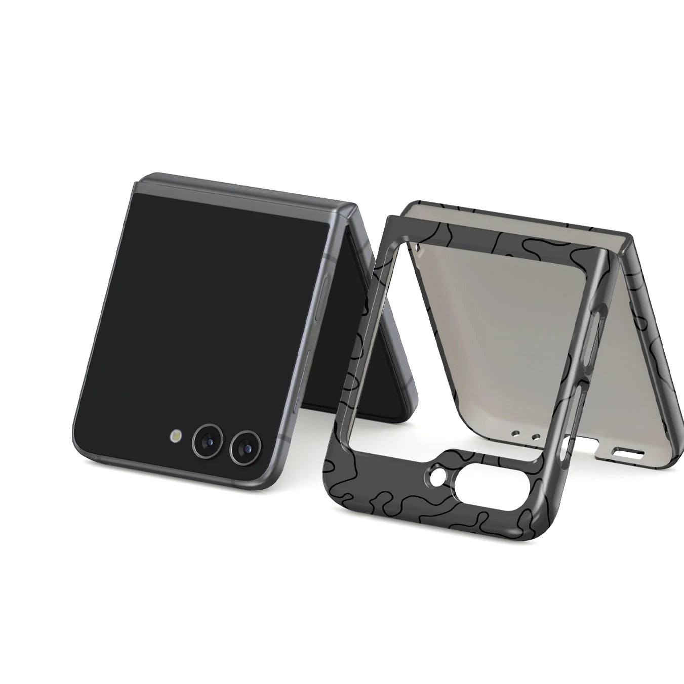 BURGA Samsung Galaxy Z Flip 5 Black Rock Snap Case