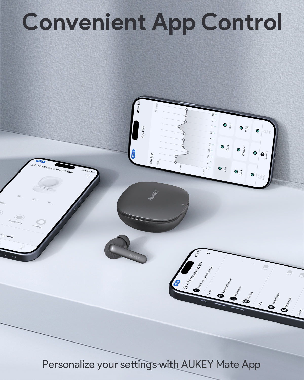 Aukey EP-B2 True Wireless Earbuds with Hybrid Active Noise Cancellation (ANC)