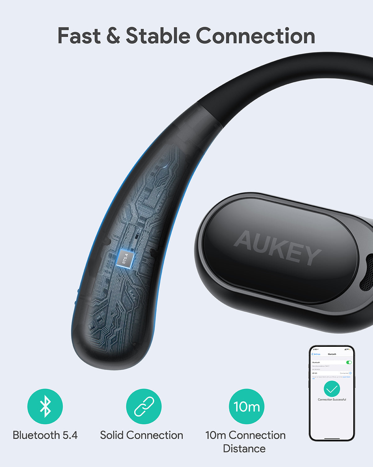 AUKEY EP-S1 Open Ear True Wireless Earbuds Bluetooth TWS Sports Earbuds