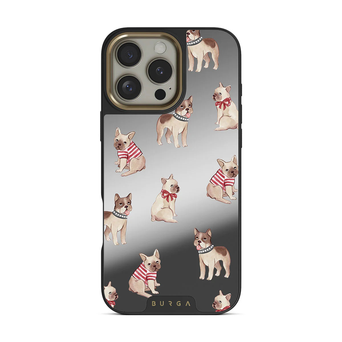 BURGA iPhone 16 Pro Max / 16 Pro Monsieur Elite Mirror Gold Tough MagS