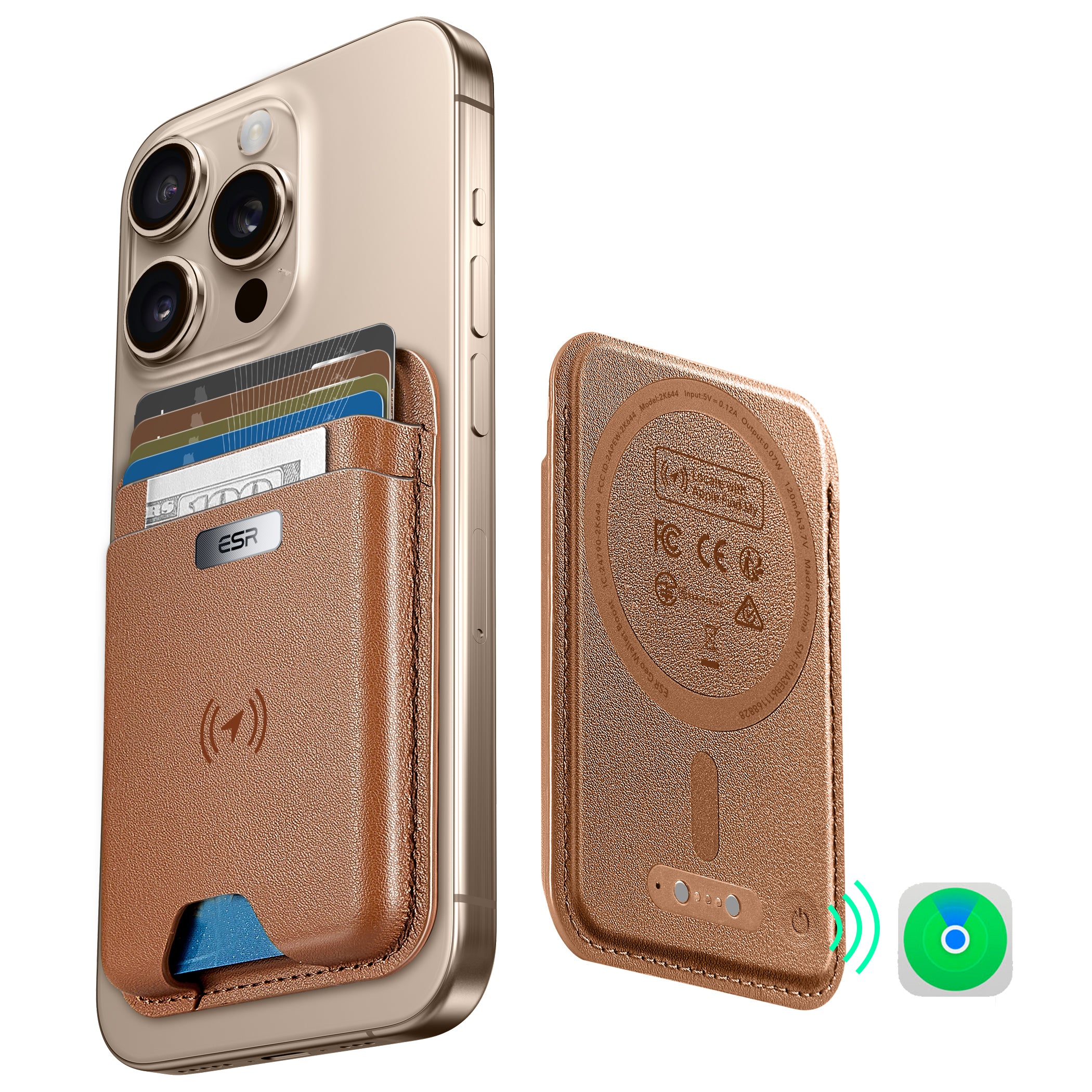 ESR Halolock Geo Wallet Boost works Apple Find My