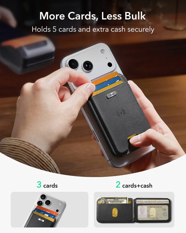 ESR Magnetic Geo Wallet with stand | works with Apple Find My