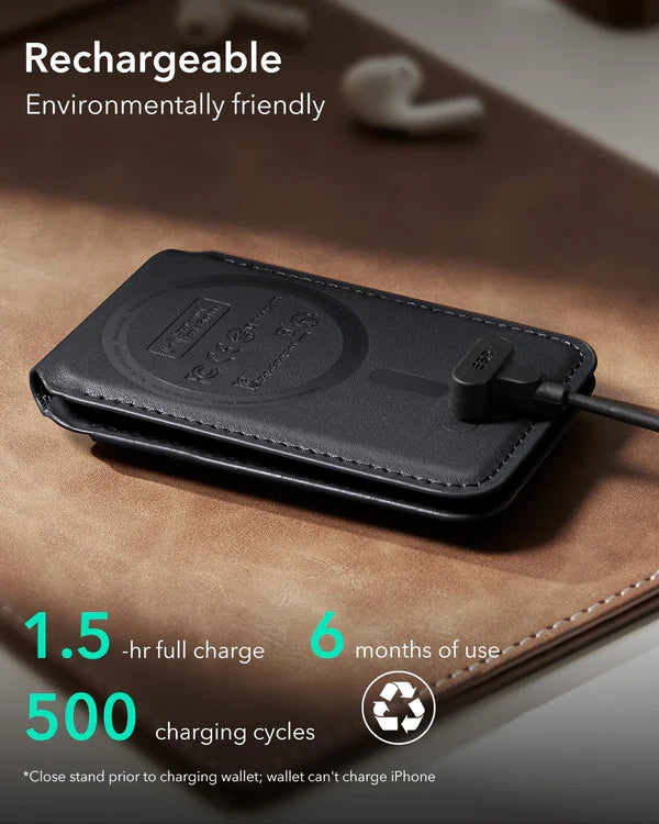 ESR Magnetic Geo Wallet with stand + grip | works with Apple Find My