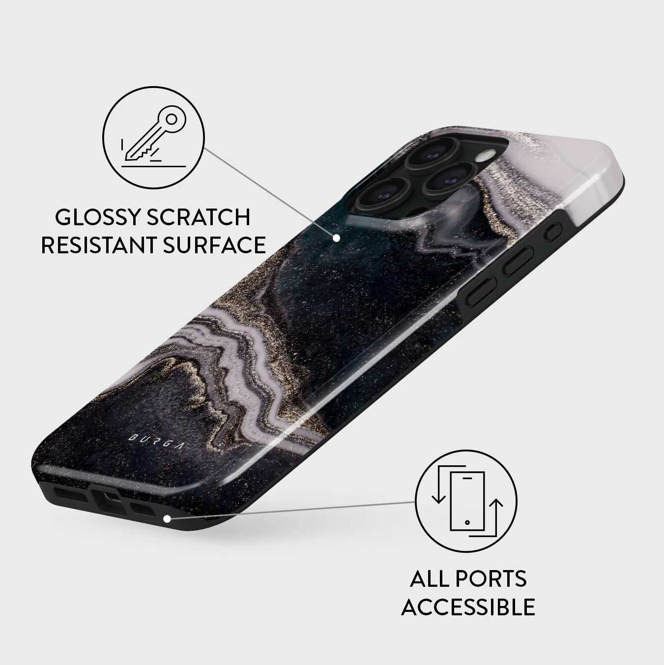 BURGA iPhone 16 Magic Night Tough MagSafe Case