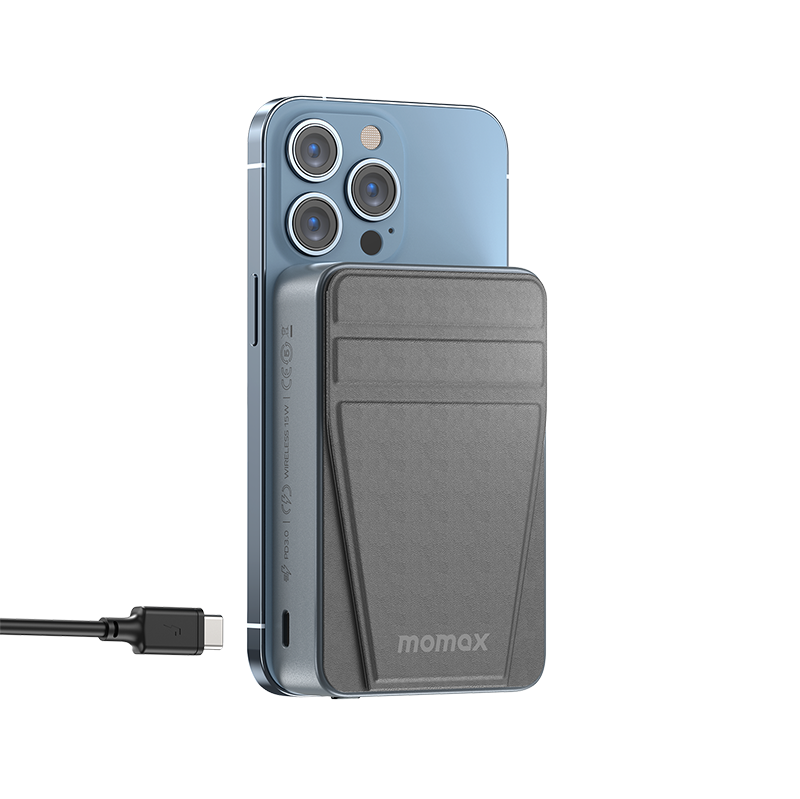 Momax IP111 Q.Mag Power 11 Magnetic Wireless Battery Pack with Stand 10000mAh