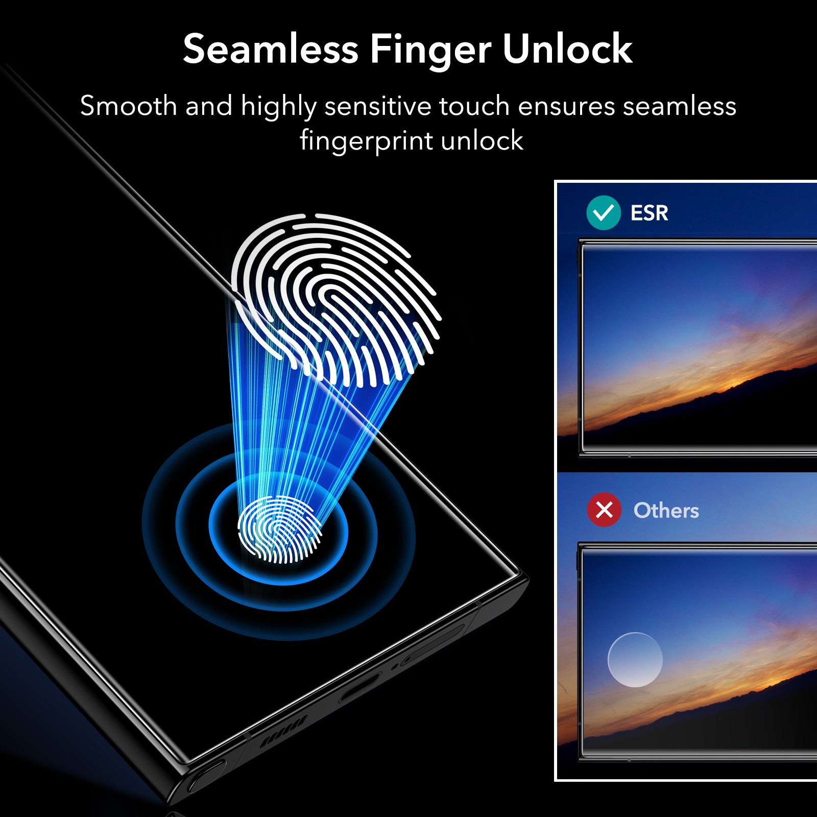 ESR Samsung Galaxy S24 Ultra Tempered Glass Privacy Screen Protector