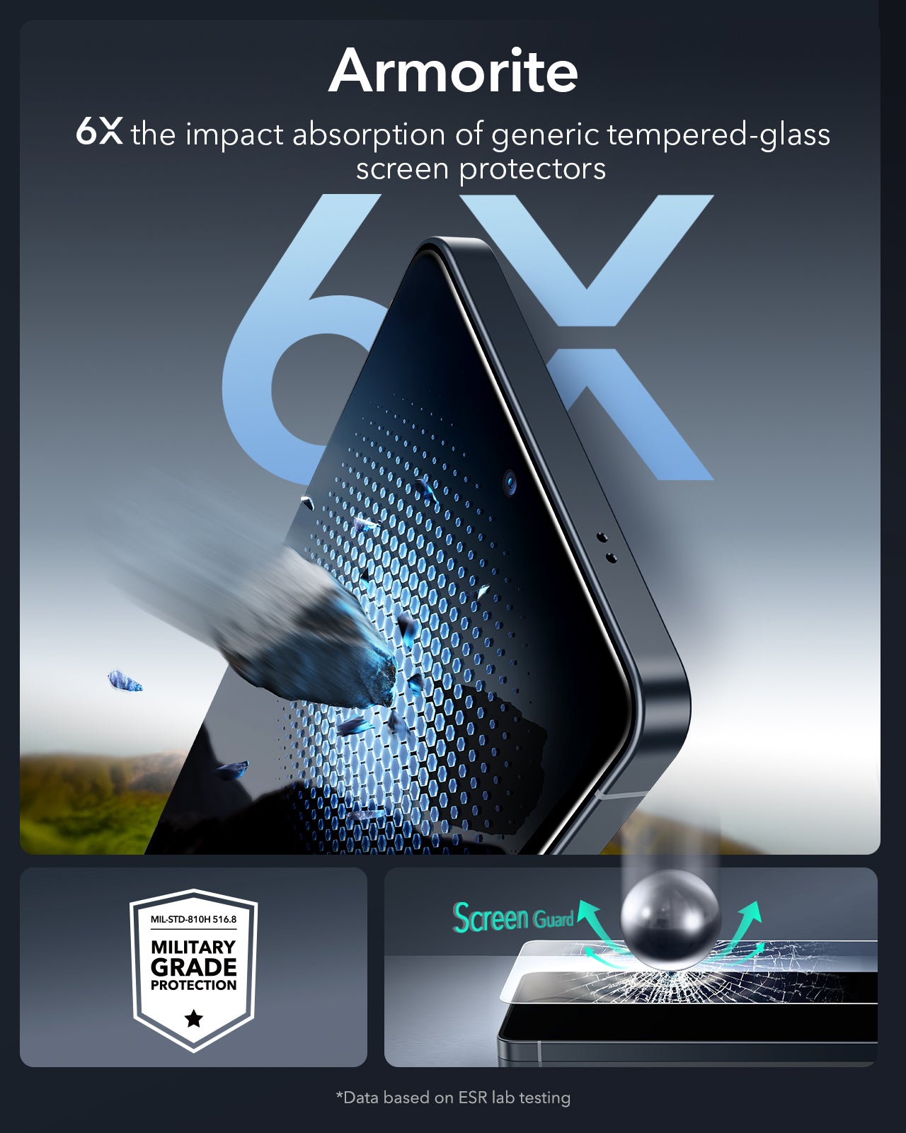 ESR Samsung Galaxy S26 Series UltraFit Armorite Tempered Glass (2pcs Pack)