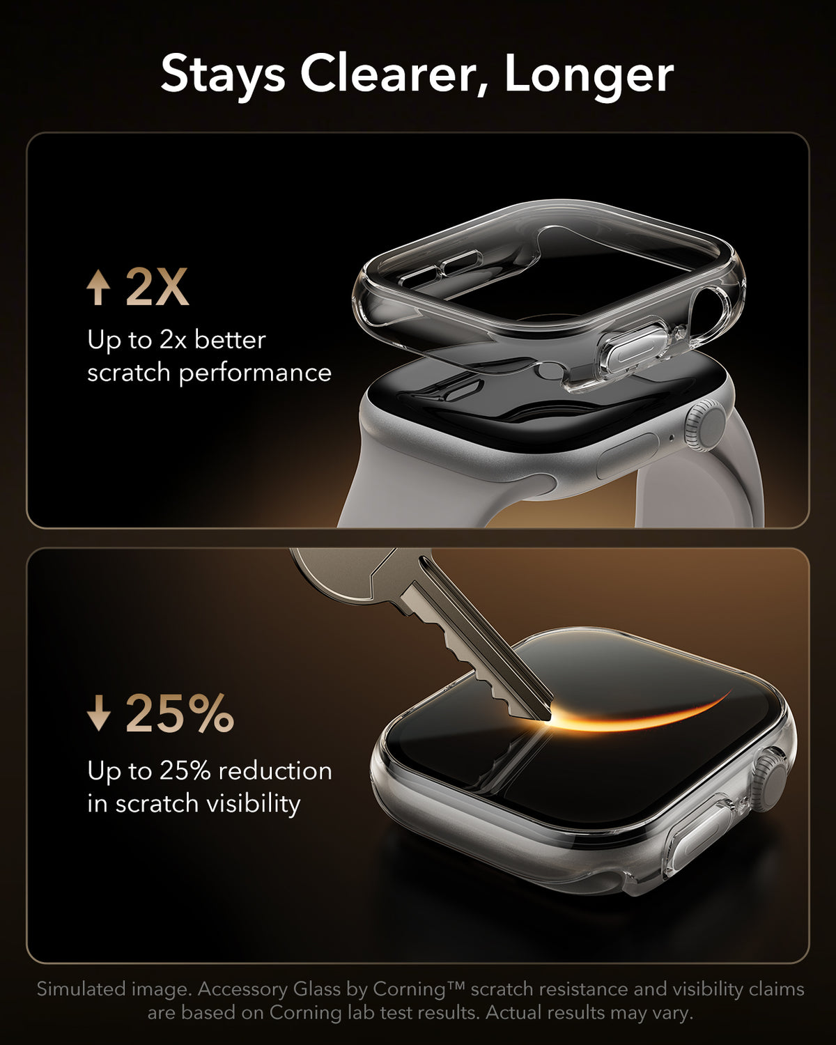 ESR Apple Watch Series 11/10 46mm/42mm Armorite Pro Case with Tempered Glass