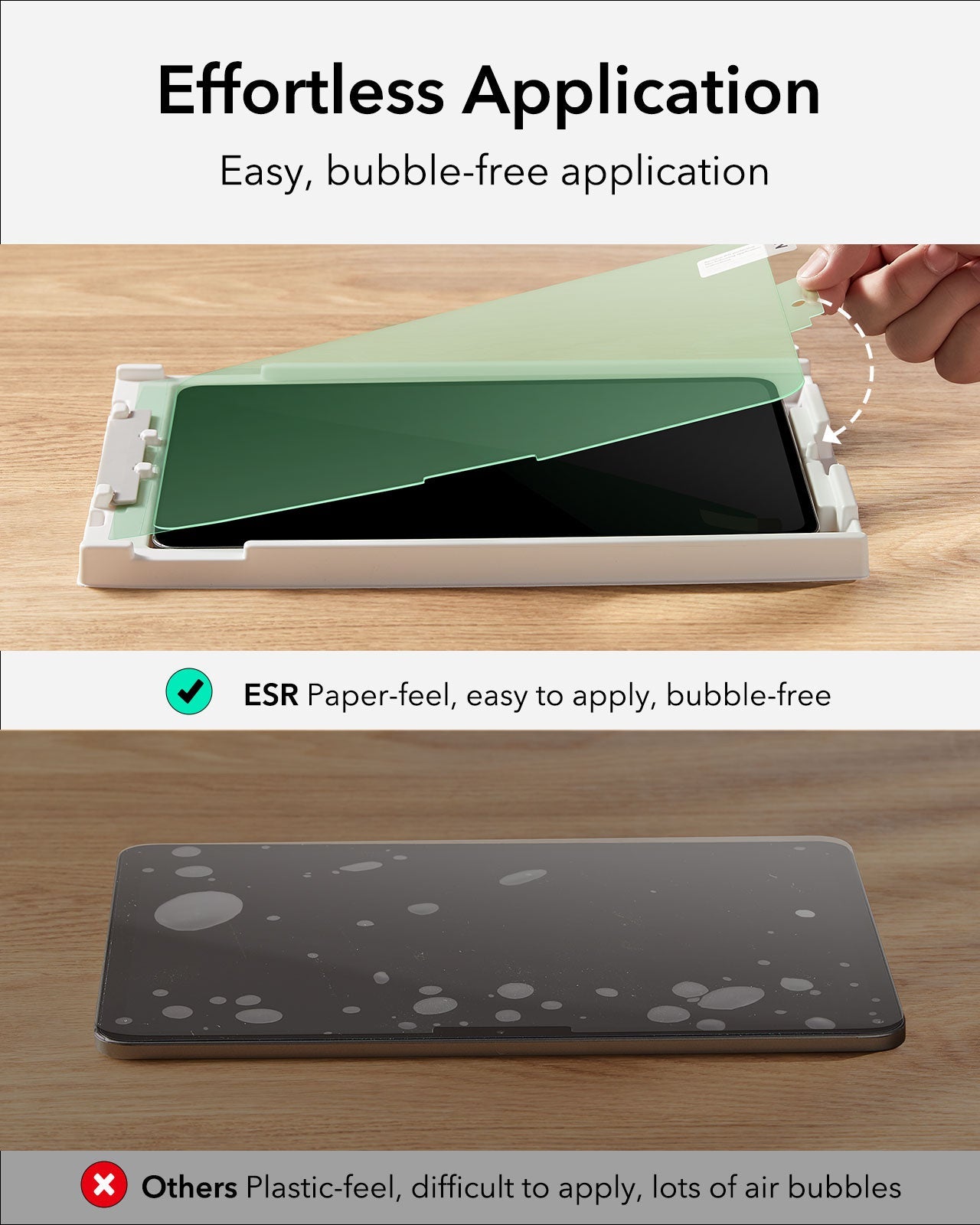 ESR iPad Air 11 / Air 13 (24/25) Paper-Feel Screen Protector 2pcs Pack