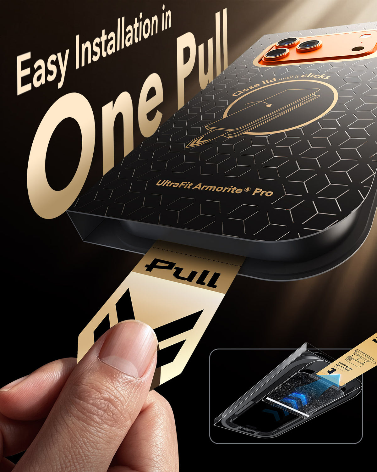 ESR iPhone 18 / 17 Pro / Pro Max - UltraFit Armorite Pro Tempered Glass 1pc Pack