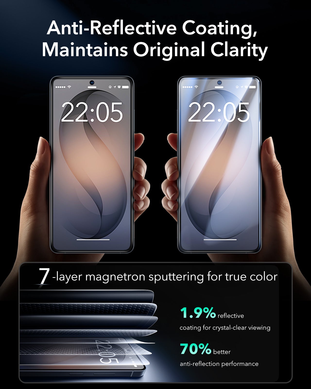ESR Samsung Galaxy S26 Series UltraFit Armorite Tempered Glass (2pcs Pack)