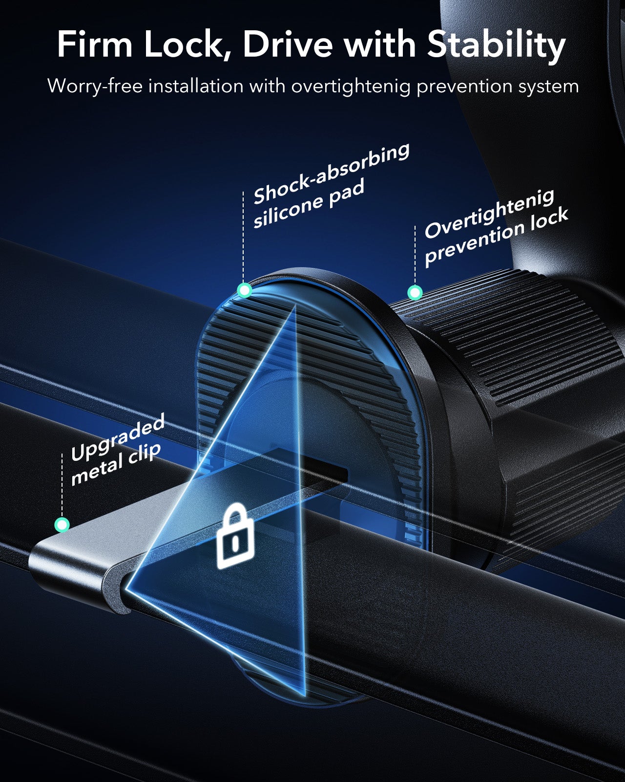 ESR OmniLock Qi2 25W CryoBoost Air Vent Magnetic Car Charger