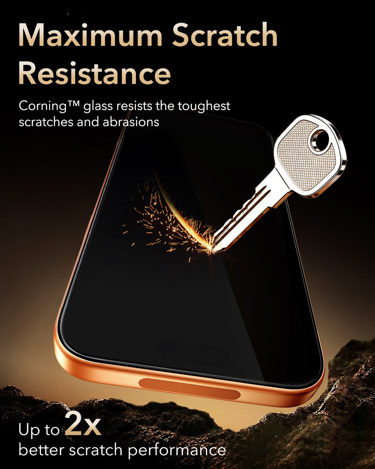 ESR iPhone 18 / 17 Pro / Pro Max - UltraFit Armorite Pro Tempered Glass 1pc Pack