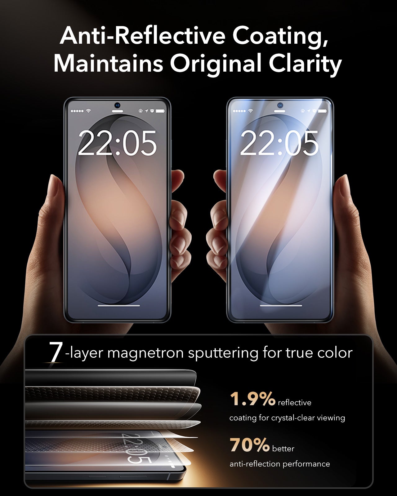ESR Samsung Galaxy S26 Series UltraFit Armorite Pro Tempered Glass (1pc Pack)
