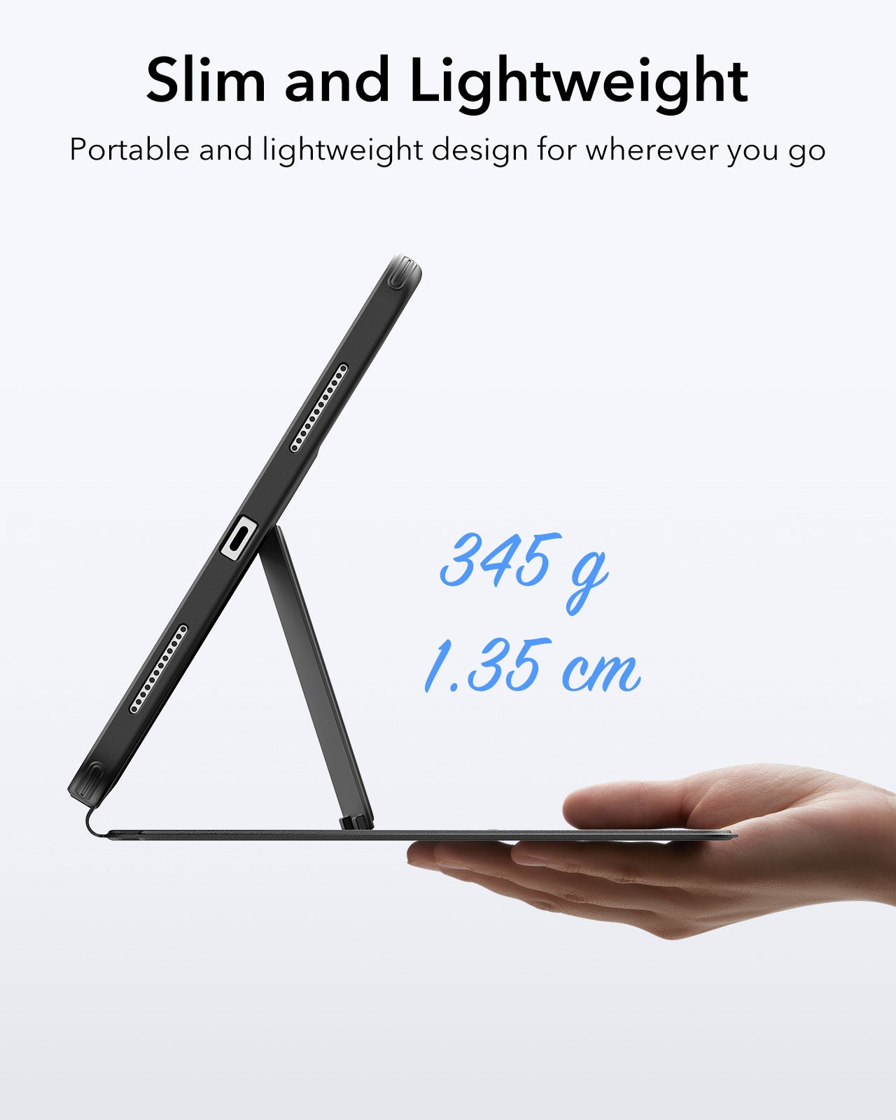 ESR iPad Air 11" (2024/2025) & iPad Air 5/4 Flip Hybrid Case with Pencil Holder