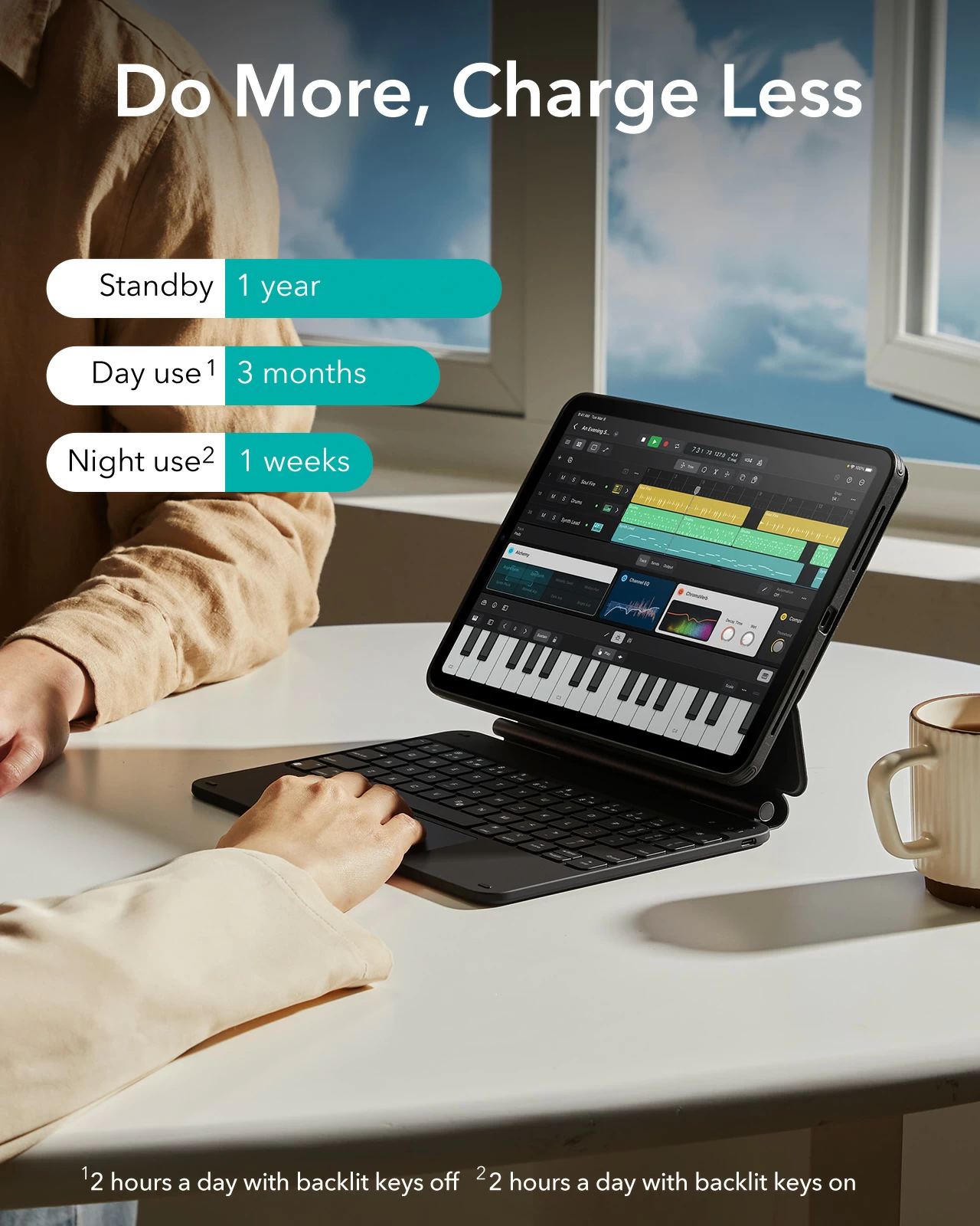 ESR iPad Air 11 (24/25), iPad Air 13 (24/25), Pro 11 (2024), Pro 13 (2024) Rebound Magnetic Keyboard Case 360