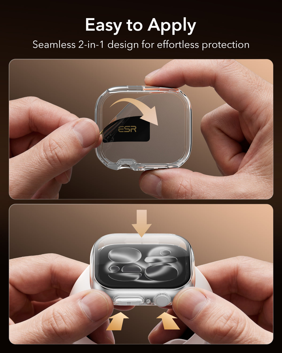 ESR Apple Watch Series 11/10 46mm/42mm Armorite Pro Case with Tempered Glass