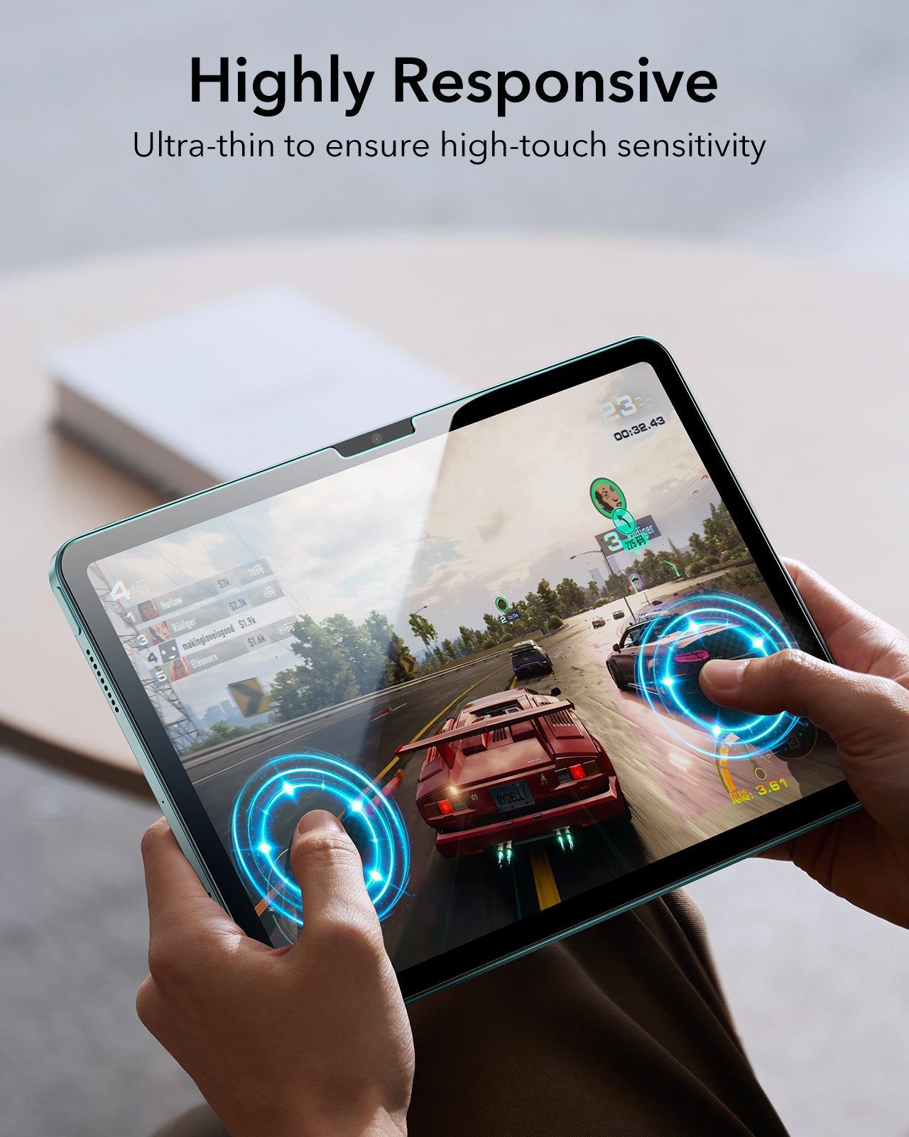 ESR iPad Air 11" (2024/2025) Tempered Glass Screen Protector 2pcs Pack