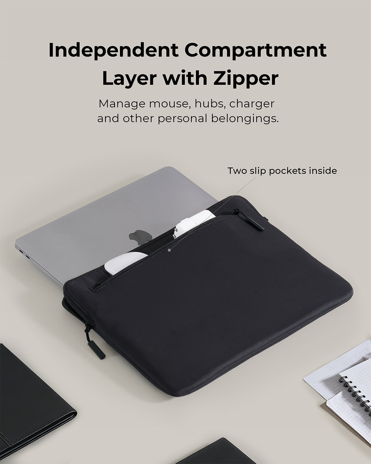 Aukey LS-UE13 / LS-UE14 / LS-UE16 Urban Edge Compact Nylon Sleeve For MacBook Series 13" / 14"/ 16"