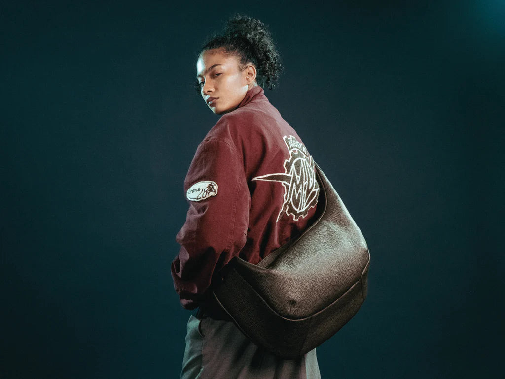 Grams(28) 191 Rio Crossbody Bag - Pebbled Dark Brown x MV Agusta