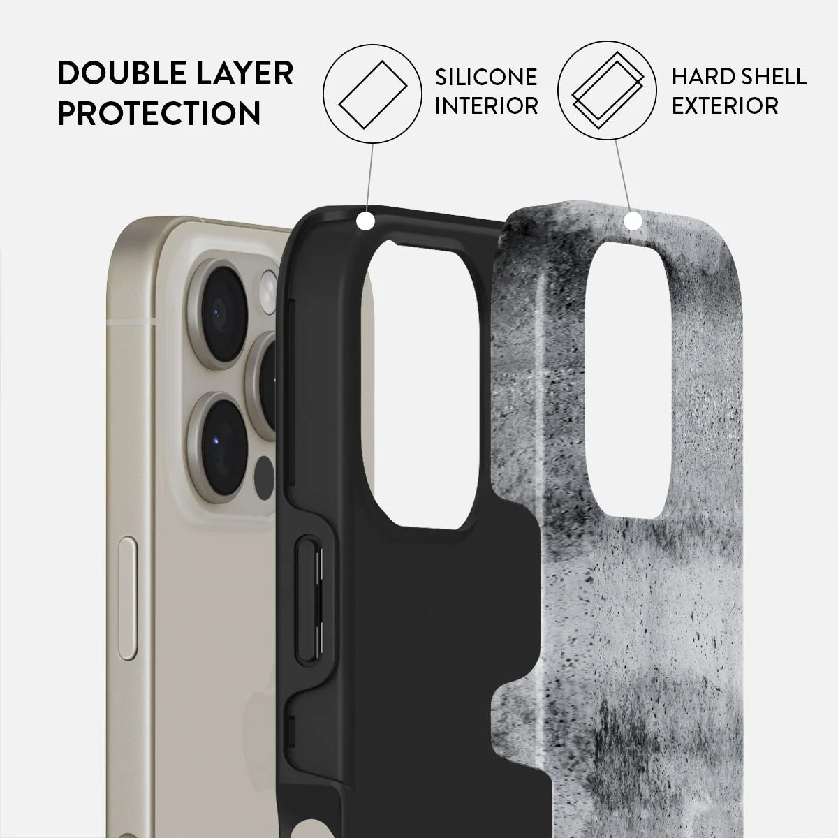 BURGA iPhone 16 Pro Max / 15 Pro Max Concrete Jungle Tough MagSafe Case