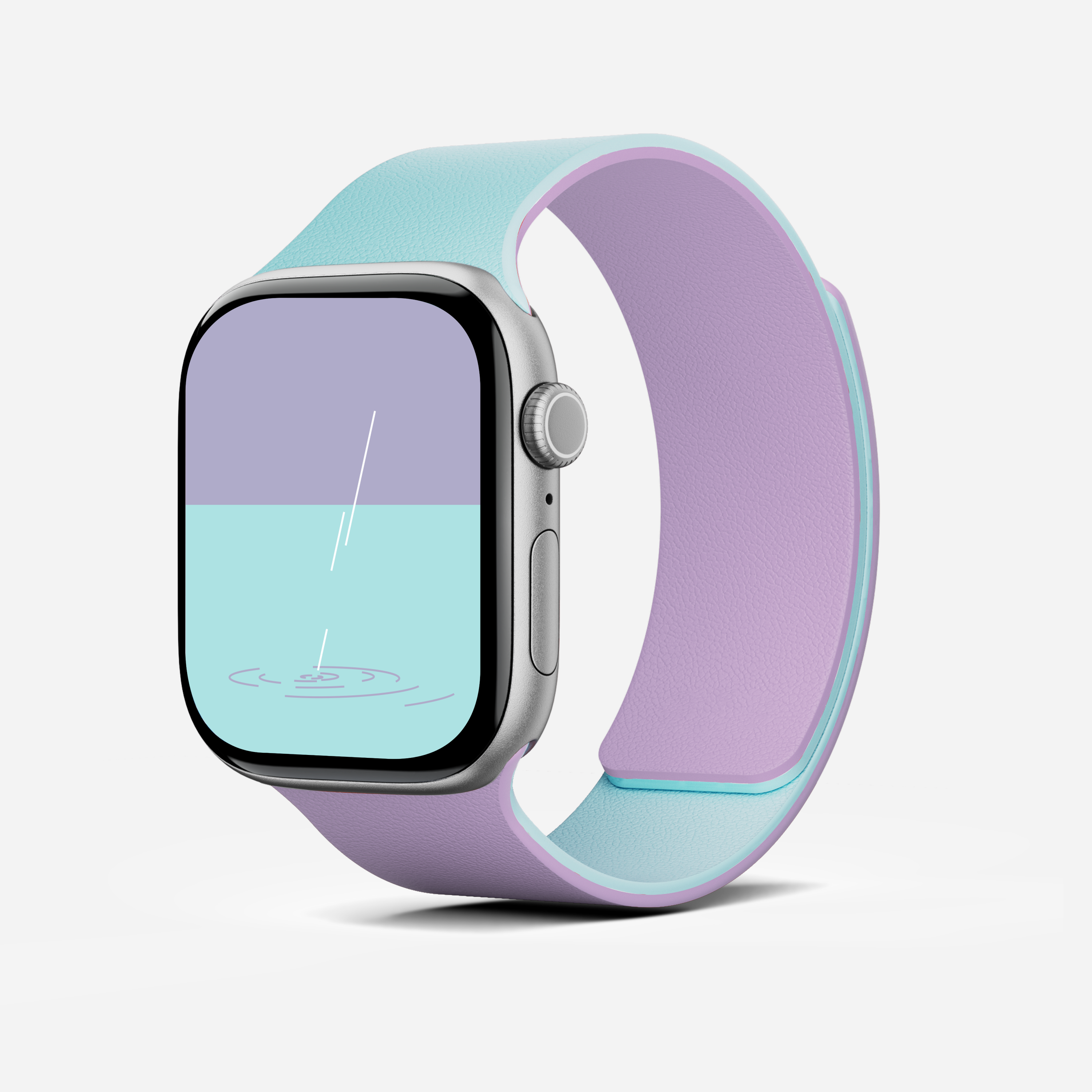 MOFT Snap Watch Band for Apple Watch 40mm/41mm/42mm & 44mm/45mm/46mm/49mm - Aqua Peony