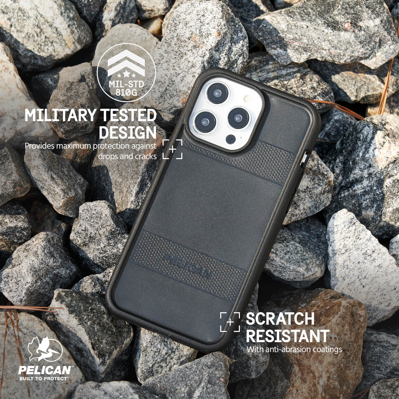 Pelican iPhone 15 Pro / 15 Pro Max Protector MagSafe Case - Black