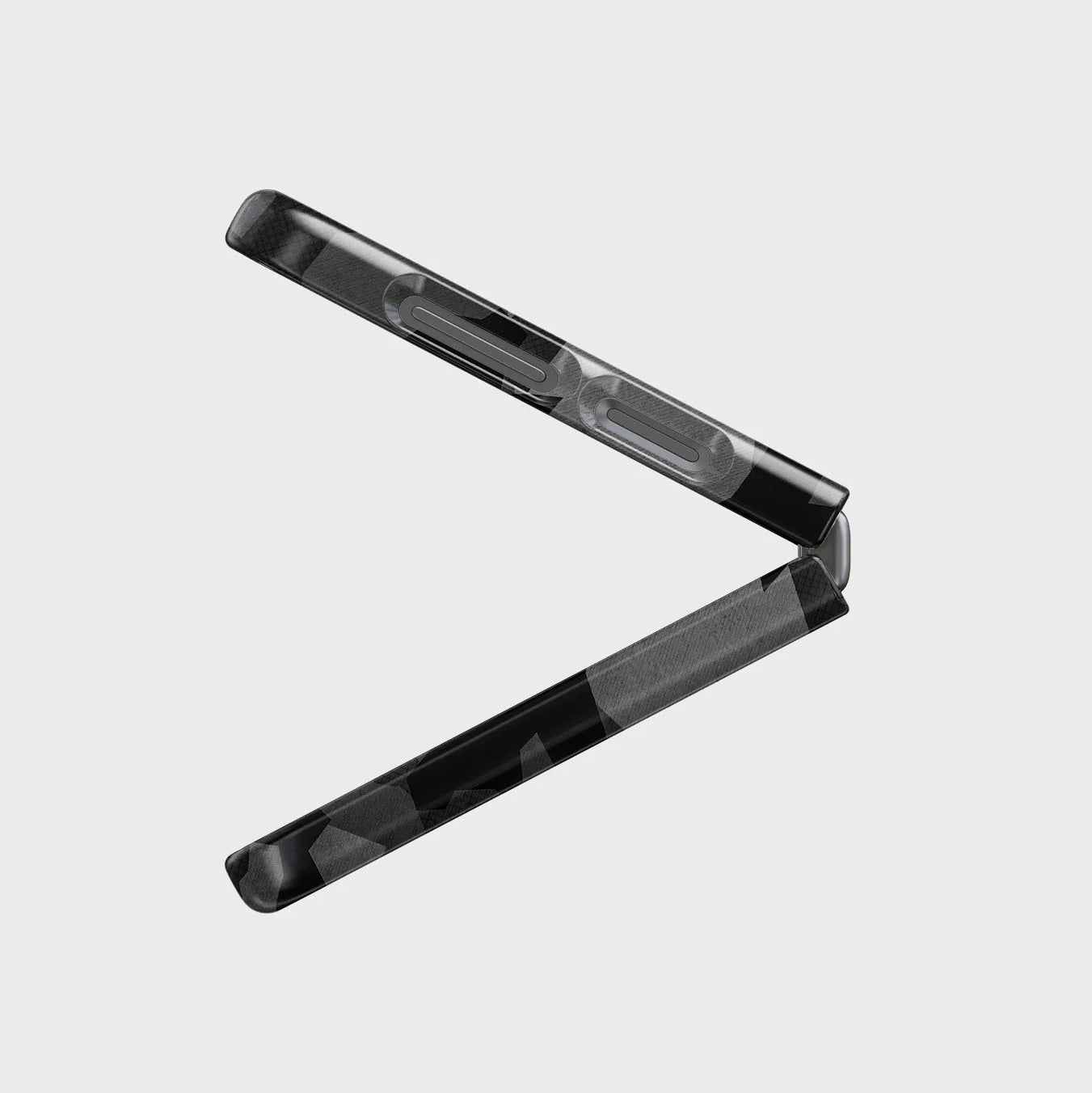 BURGA Samsung Galaxy Z Flip 5 Night Black Camouflage Snap Case