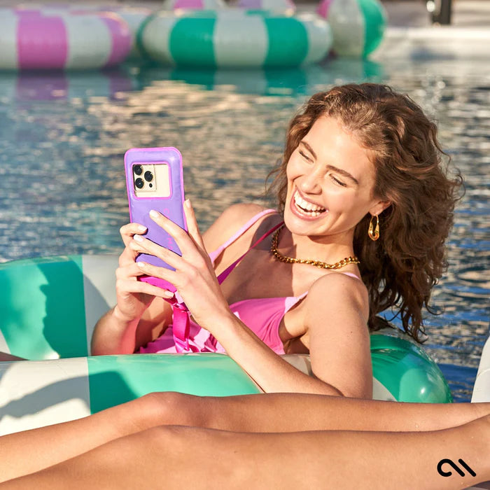 Case-Mate Waterproof Floating Phone Pouch - Purple Paradise Purple/Fuchsia