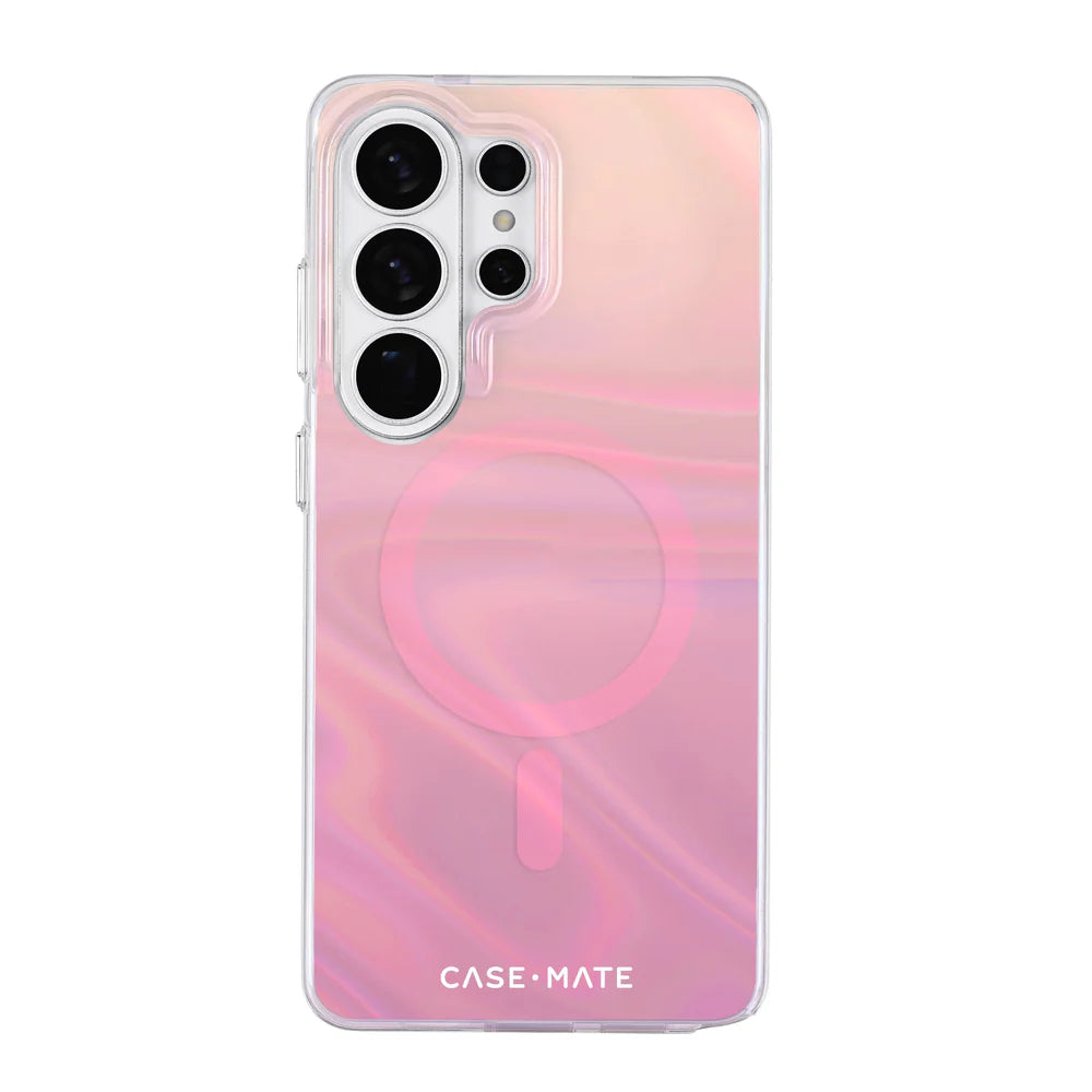 Case-Mate Samsung Galaxy S26 Series - Peach Bubble Magnetic Case (Iridescent)