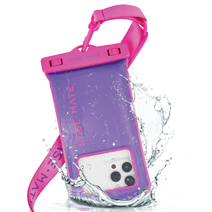 Case-Mate Waterproof Floating Phone Pouch Purple Paradise Purple/Fuc