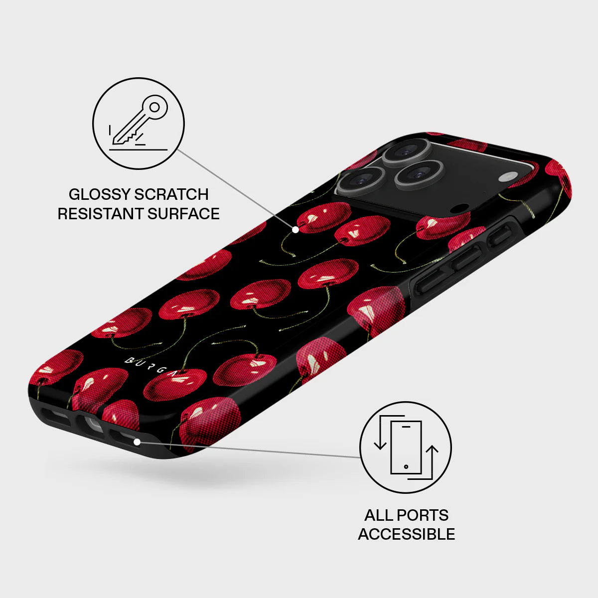 BURGA iPhone 18 / 17 Series Cherrybomb Tough MagSafe Case