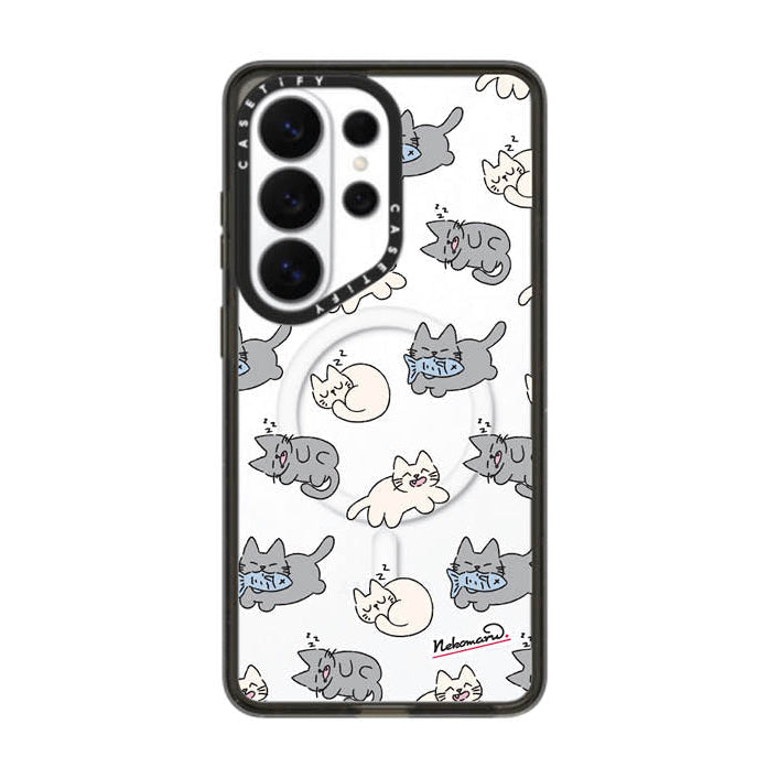 CASETiFY Magnetic Impact Case for S26 Ultra - Nekomaru Doodles Clear Black