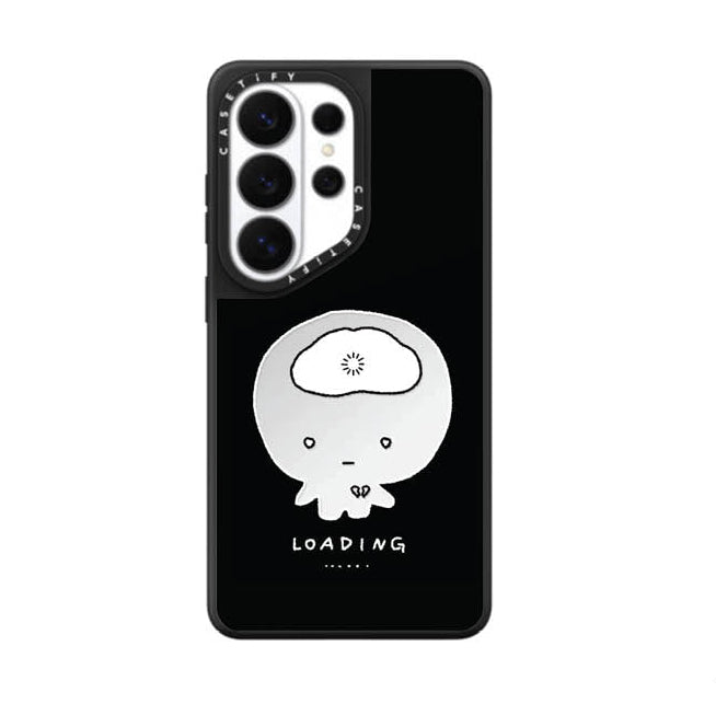 CASETiFY Magsafe Mirror Case for S26 Ultra - System Loading Silver On Black