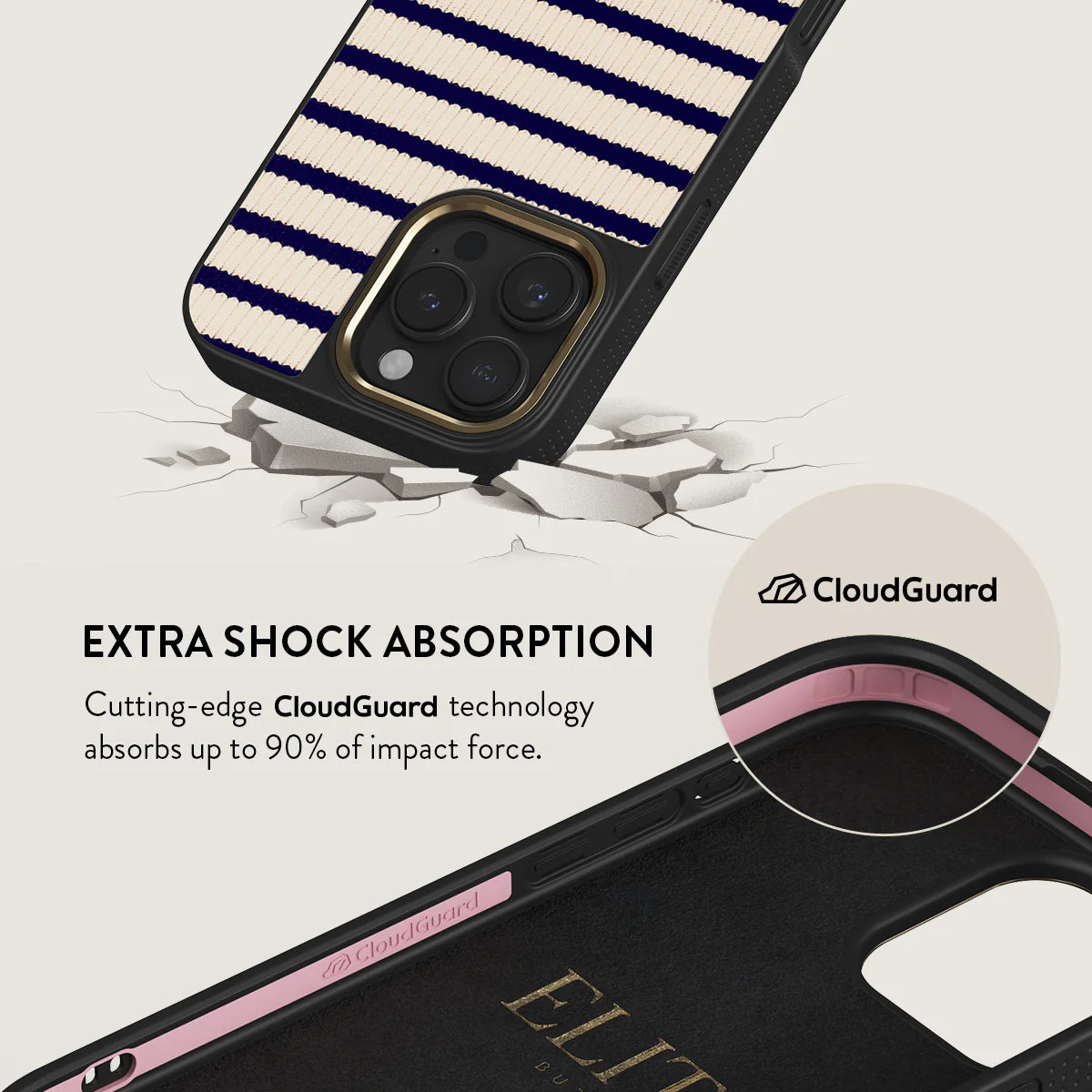 BURGA iPhone 16 Pro / 16 Pro Max Old Money Elite Gold Tough MagSafe Case