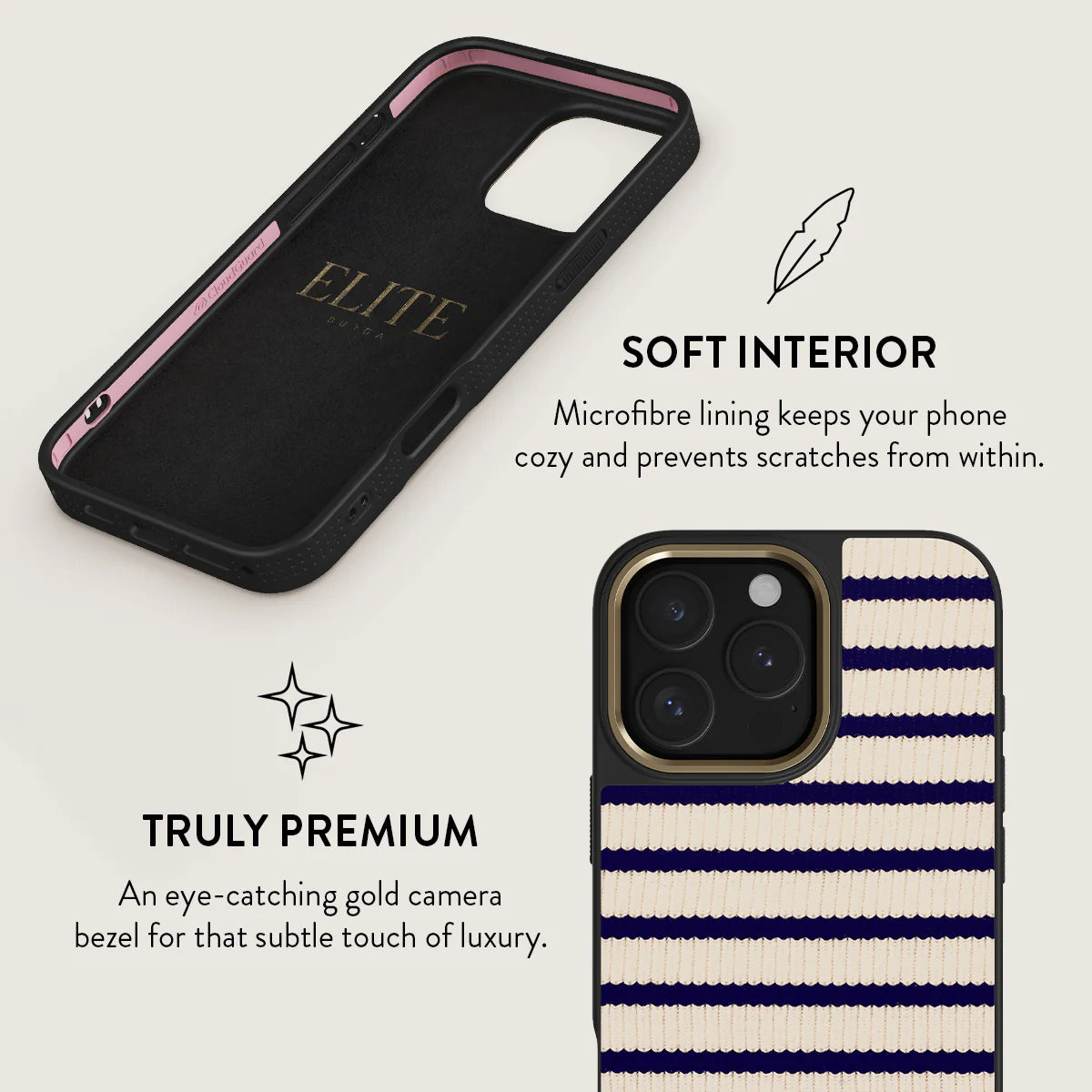 BURGA iPhone 16 Pro / 16 Pro Max Old Money Elite Gold Tough MagSafe Case