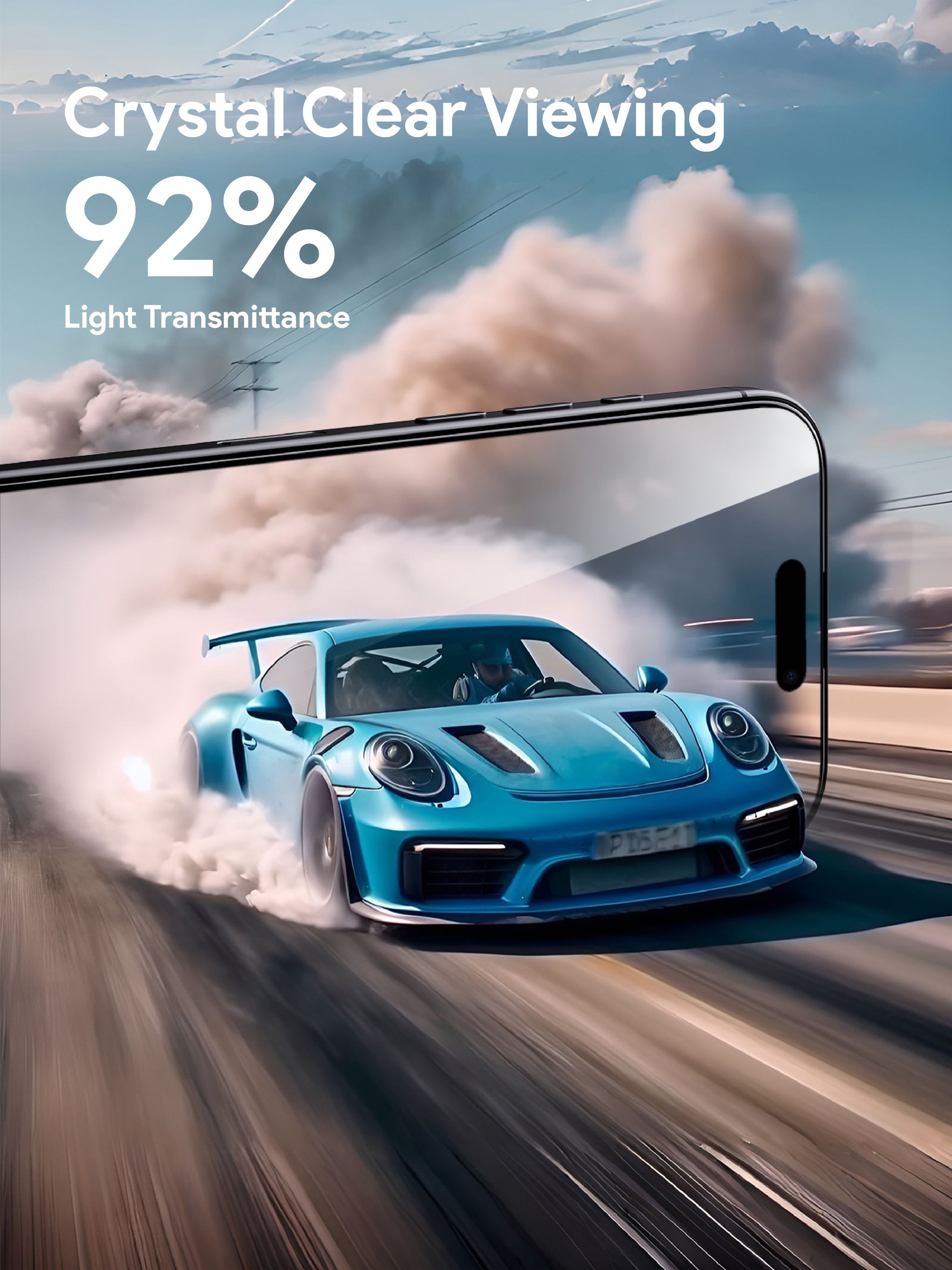 AUKEY SP-HT20 ClearView High Clarity Screen Protector for iPhone 16 / 16 Plus / 16 Pro / 16 Pro Max