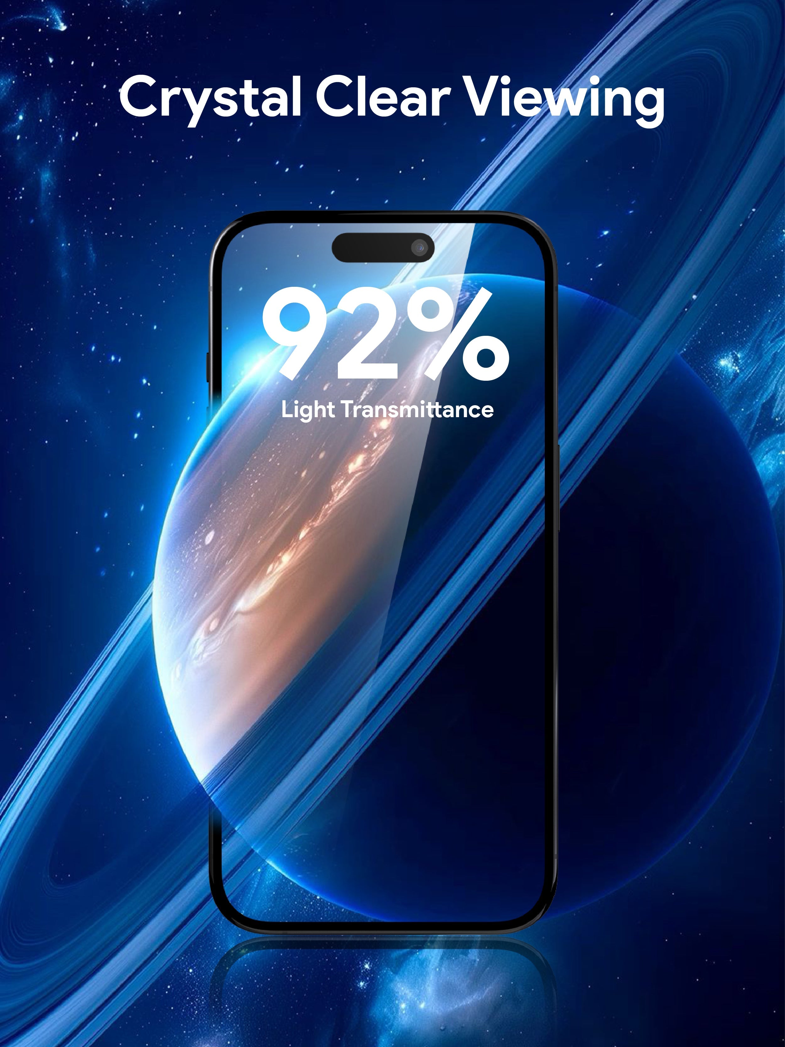 AUKEY SP-KN20 ClearView Super Tough Tempered Glass Screen Protector for iPhone 16 / 16 Plus / 16 Pro / 16 Pro Max