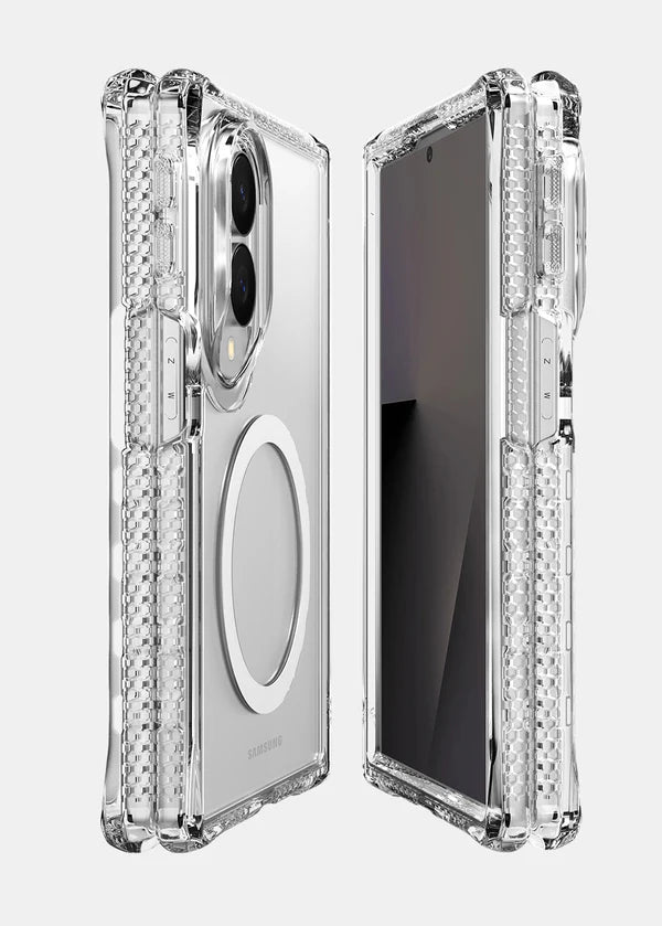 ITSKINS Samsung Galaxy Z Fold 8 Hybrid R Clear Hinge (MagSafe Compatible) - Transparent
