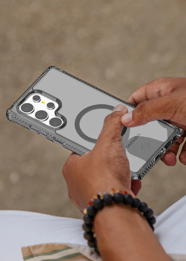 ITSKINS Samsung Galaxy S25 Plus / S25 Ultra Hybrid R Vapor (MagSafe Compatible) - Smoke