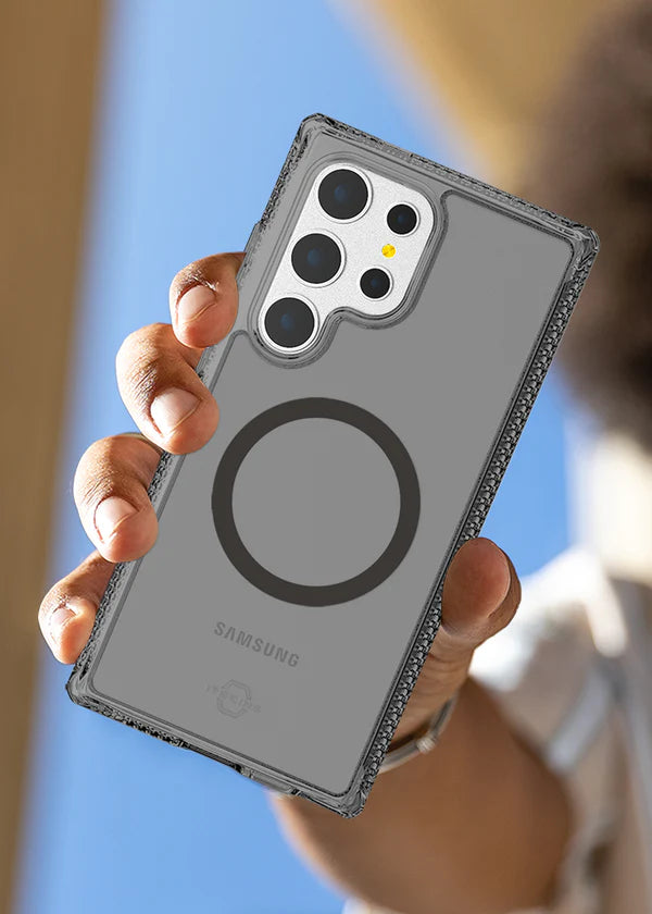 ITSKINS Samsung Galaxy S25 Plus / S25 Ultra Hybrid R Vapor (MagSafe Compatible) - Smoke