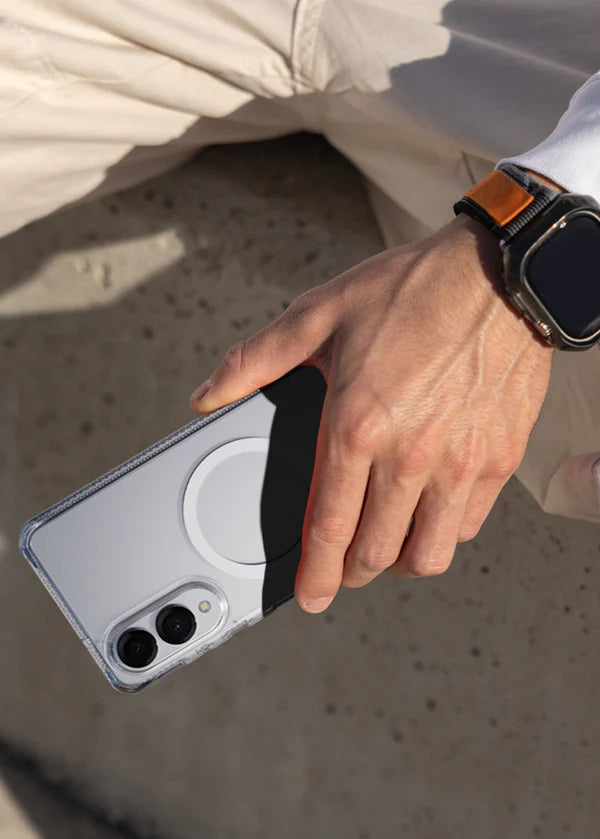 ITSKINS Samsung Galaxy S25 Edge Hybrid R Clear (MagSafe Compatible) - Transparent