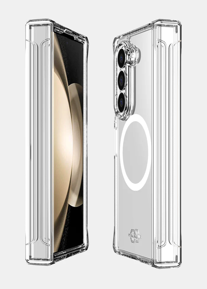 ITSKINS Samsung Galaxy Z Fold 6 Hybrid R Clear Hinge (MagSafe Compatible) - Clear